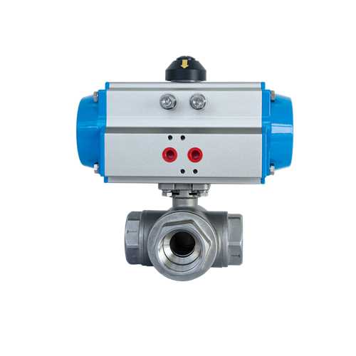 【BERSST】氣動三通絲口球閥/螺紋